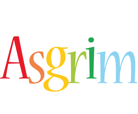 Asgrim birthday logo
