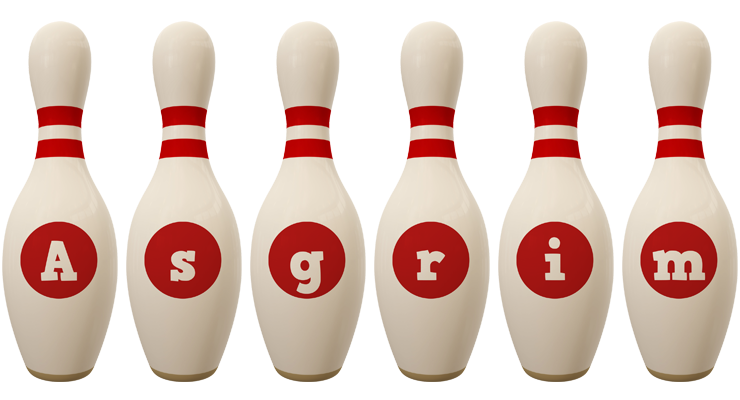 Asgrim bowling-pin logo