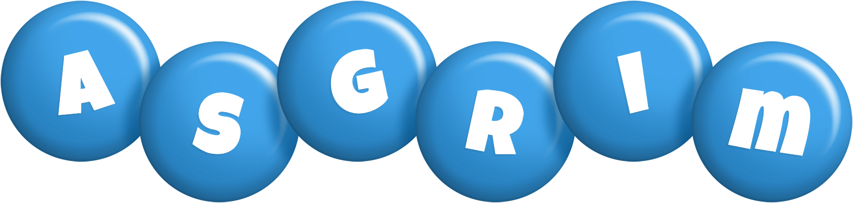 Asgrim candy-blue logo