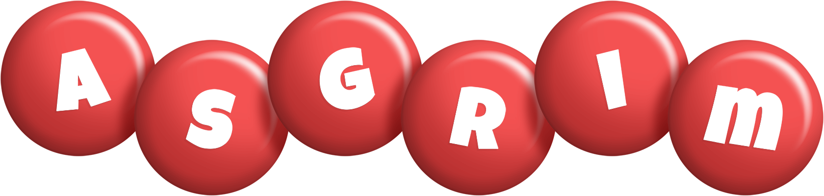 Asgrim candy-red logo