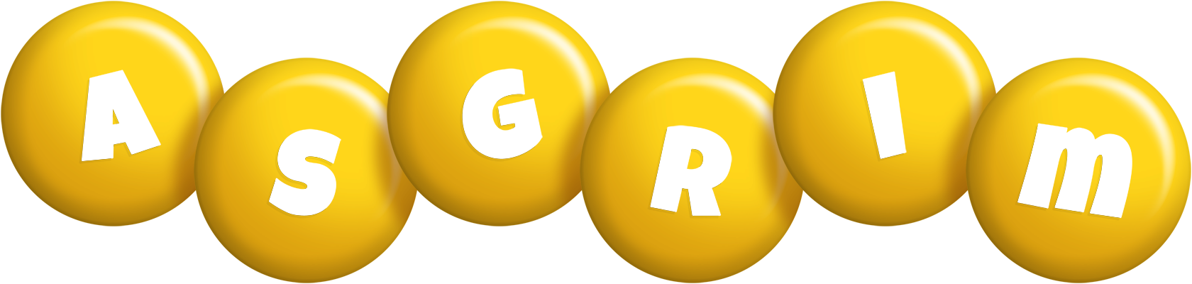 Asgrim candy-yellow logo