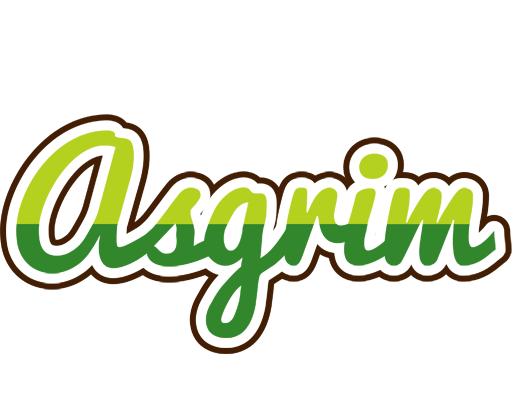 Asgrim golfing logo