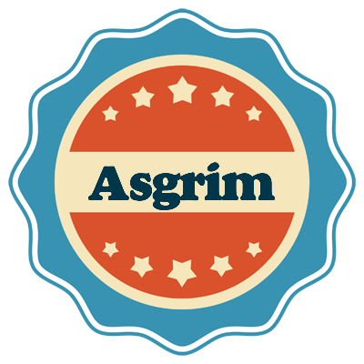 Asgrim labels logo