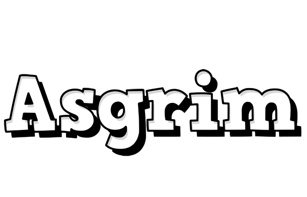 Asgrim snowing logo