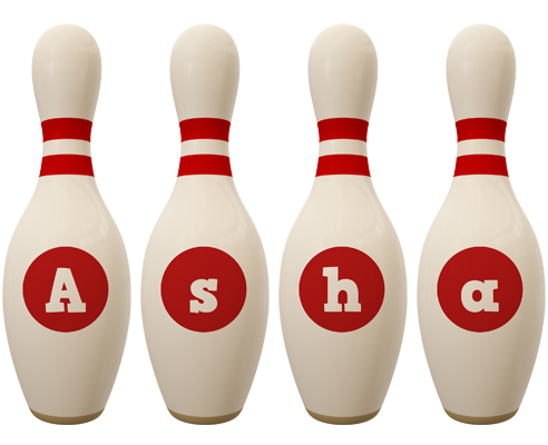 Asha bowling-pin logo