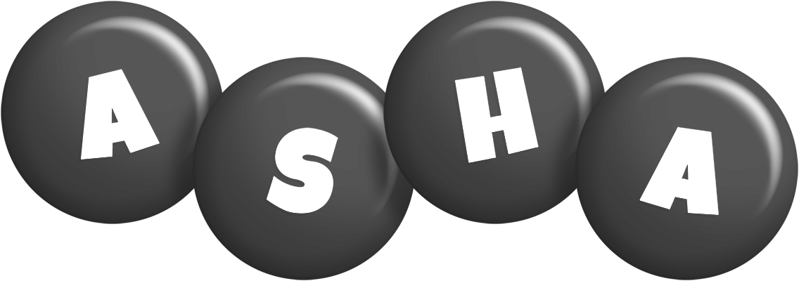 Asha candy-black logo