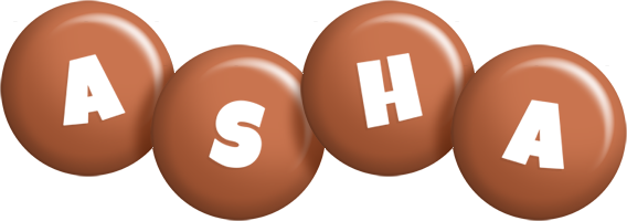 Asha candy-brown logo