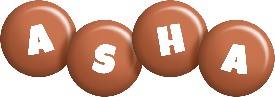 Asha candy-brown logo