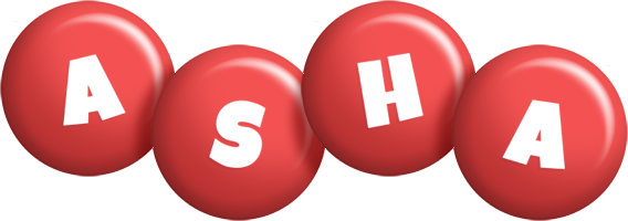 Asha candy-red logo