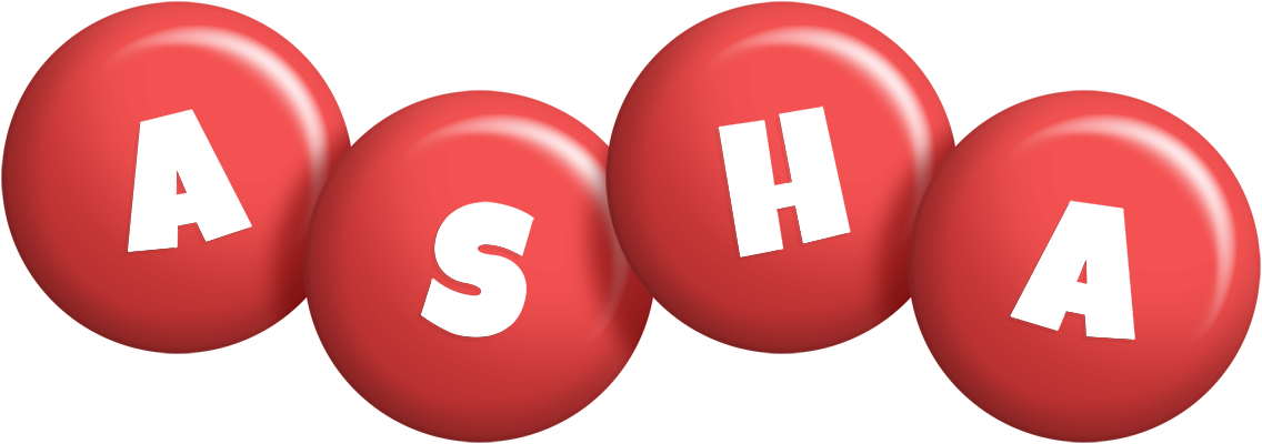 Asha candy-red logo