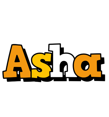 Asha cartoon logo
