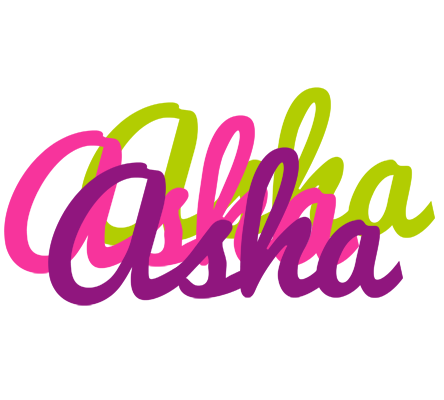 Asha flowers logo