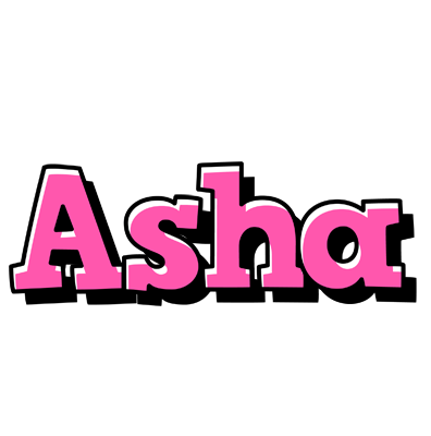 Asha girlish logo