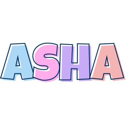 Asha pastel logo