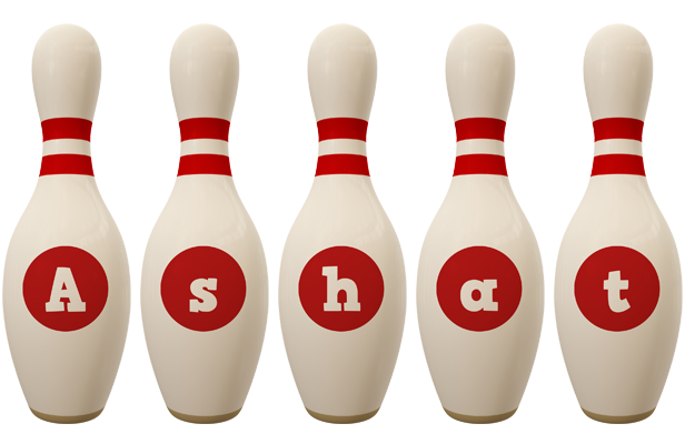 Ashat bowling-pin logo