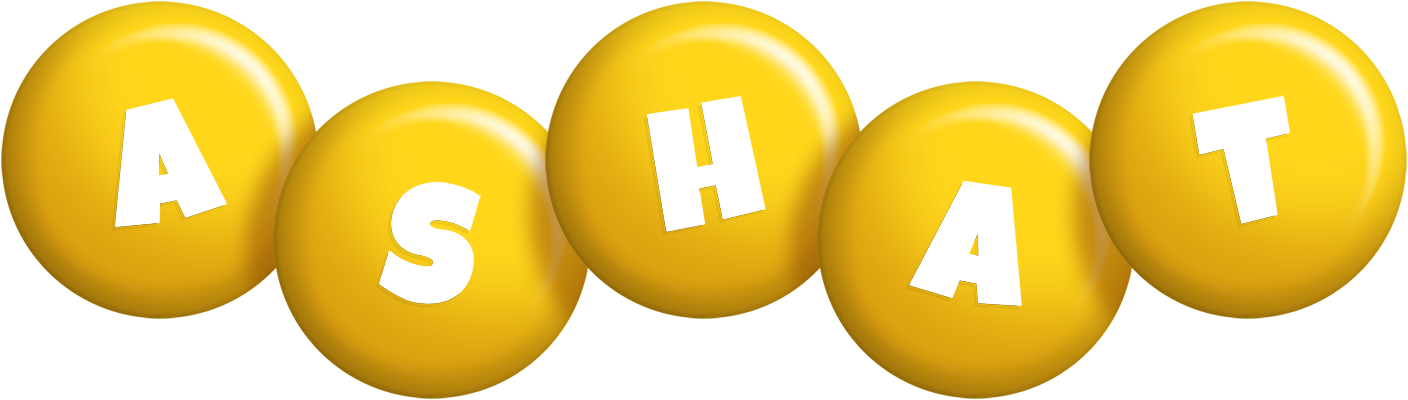 Ashat candy-yellow logo