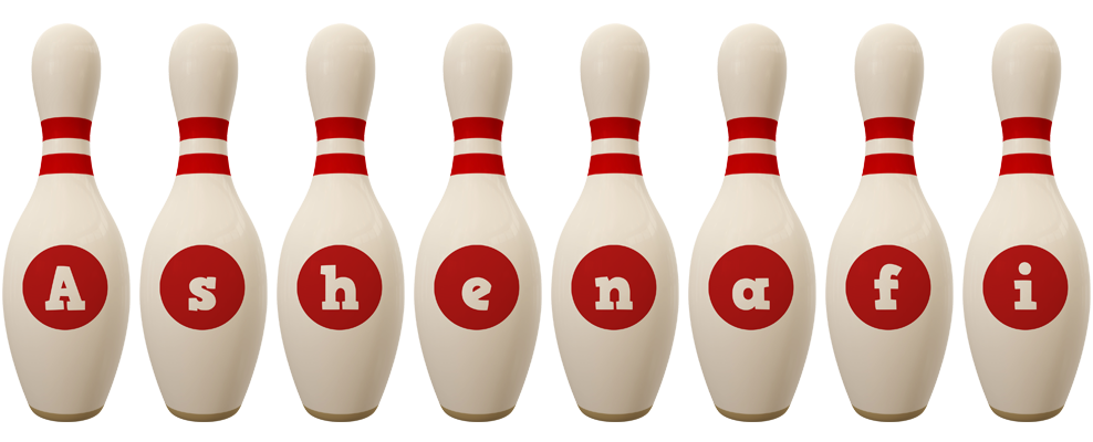 Ashenafi bowling-pin logo