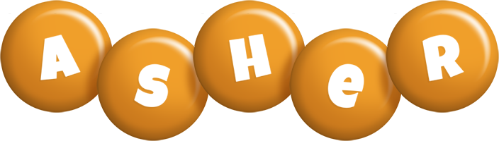 Asher candy-orange logo