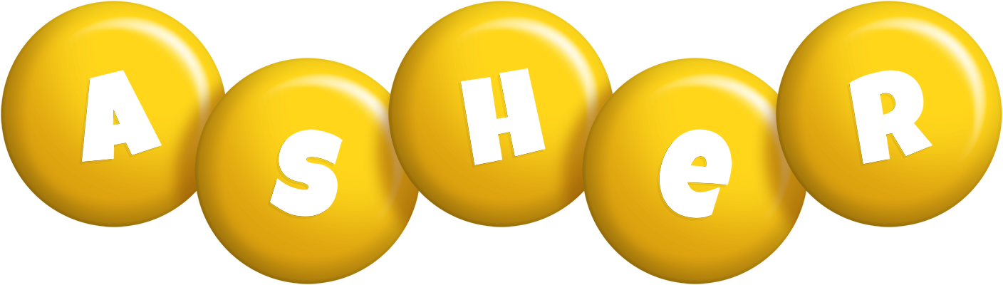 Asher candy-yellow logo