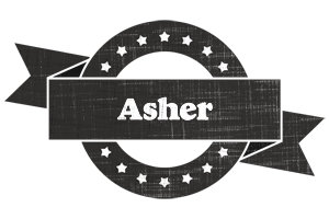 Asher grunge logo