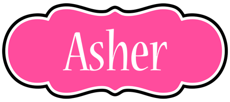 Asher invitation logo