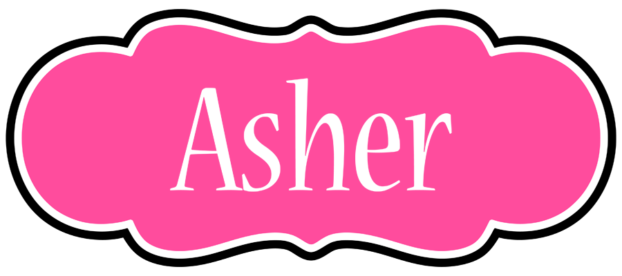 Asher invitation logo