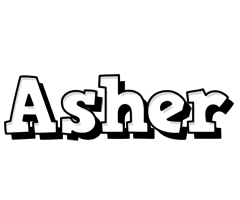 Asher snowing logo