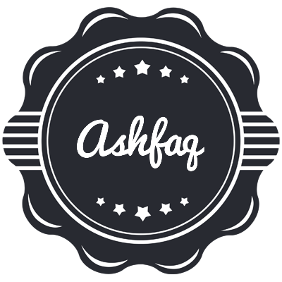 Ashfaq badge logo