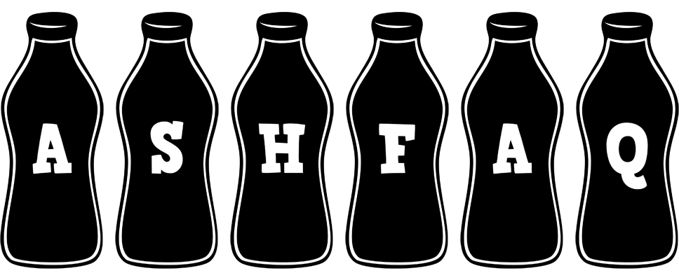 Ashfaq bottle logo