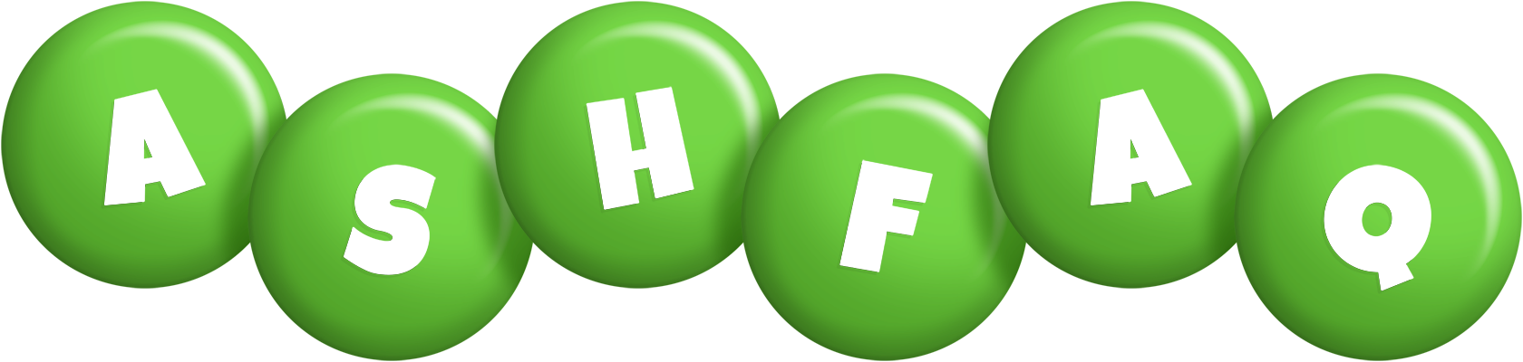 Ashfaq candy-green logo