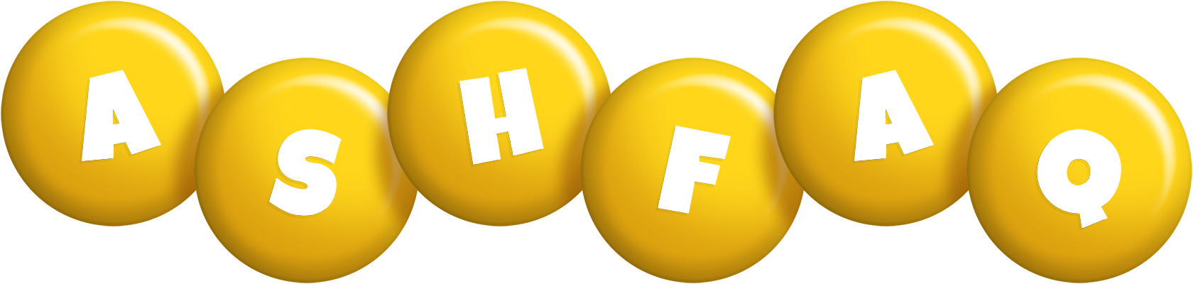 Ashfaq candy-yellow logo
