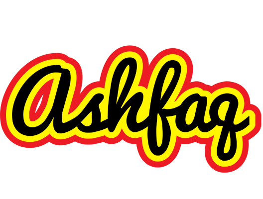 Ashfaq flaming logo