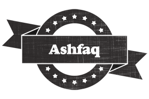 Ashfaq grunge logo