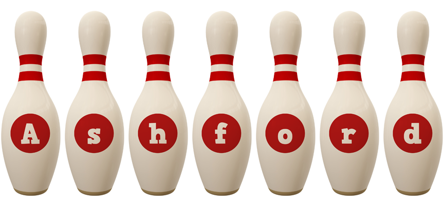 Ashford bowling-pin logo