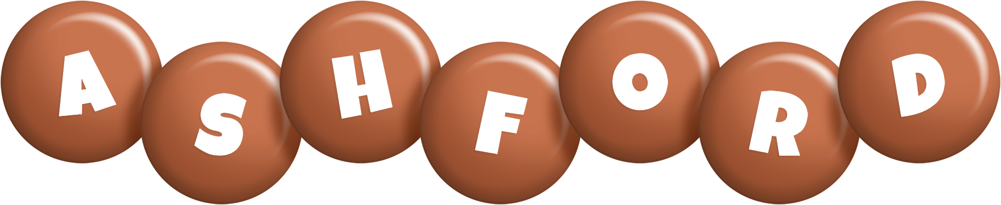 Ashford candy-brown logo