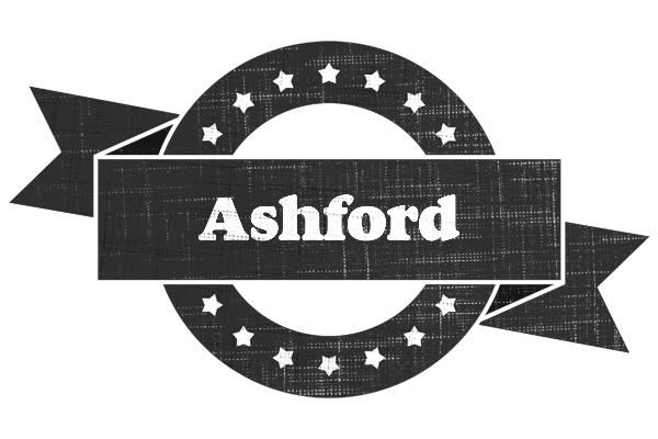 Ashford grunge logo