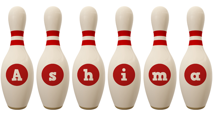 Ashima bowling-pin logo