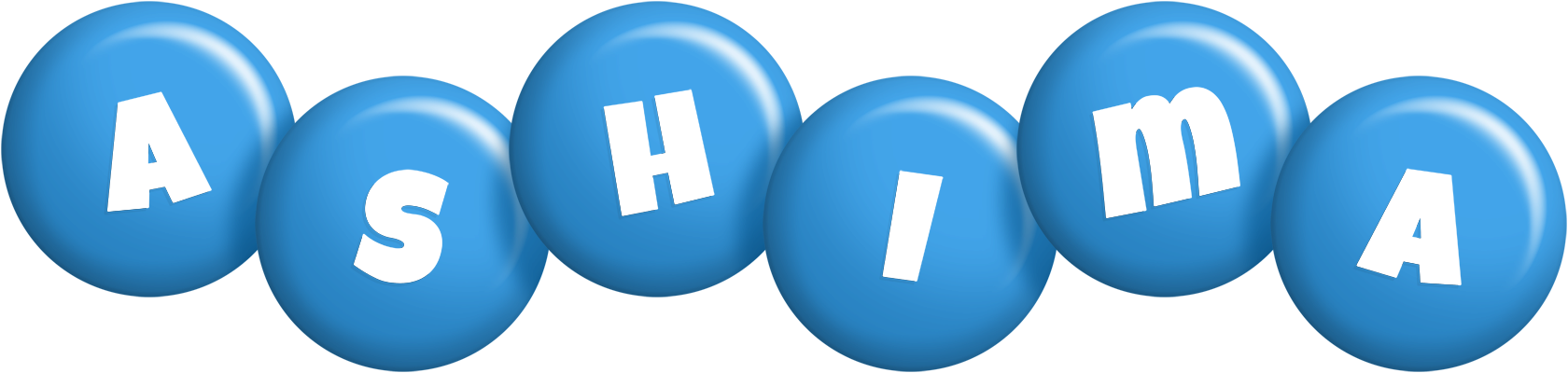 Ashima candy-blue logo