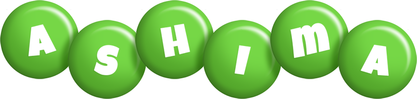 Ashima candy-green logo