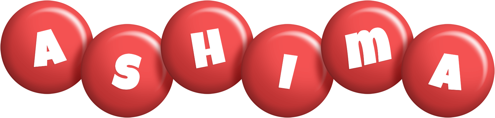 Ashima candy-red logo