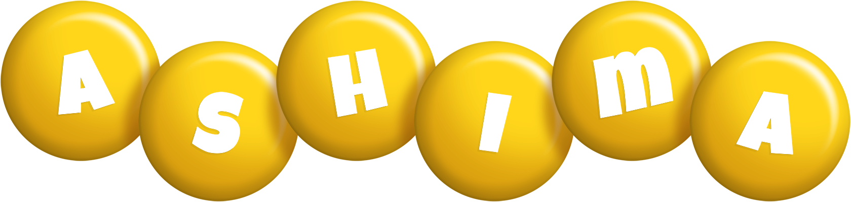 Ashima candy-yellow logo