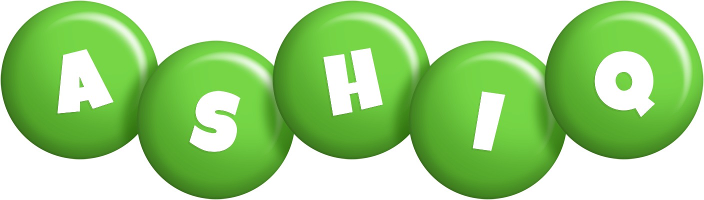 Ashiq candy-green logo
