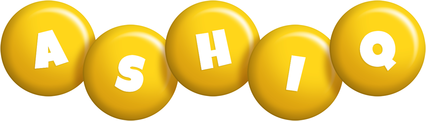 Ashiq candy-yellow logo