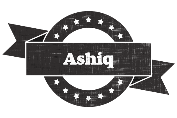 Ashiq grunge logo