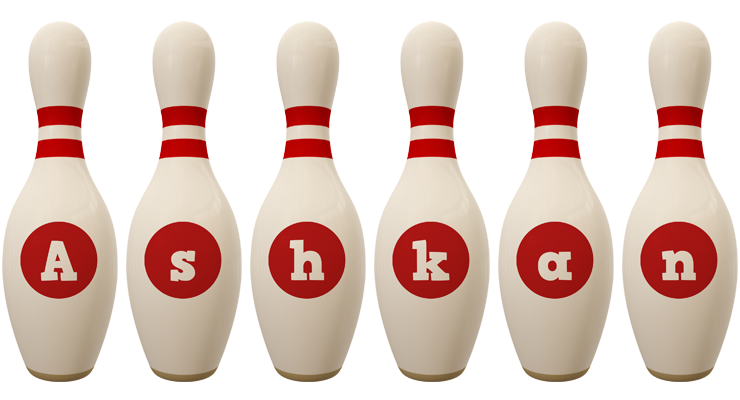 Ashkan bowling-pin logo
