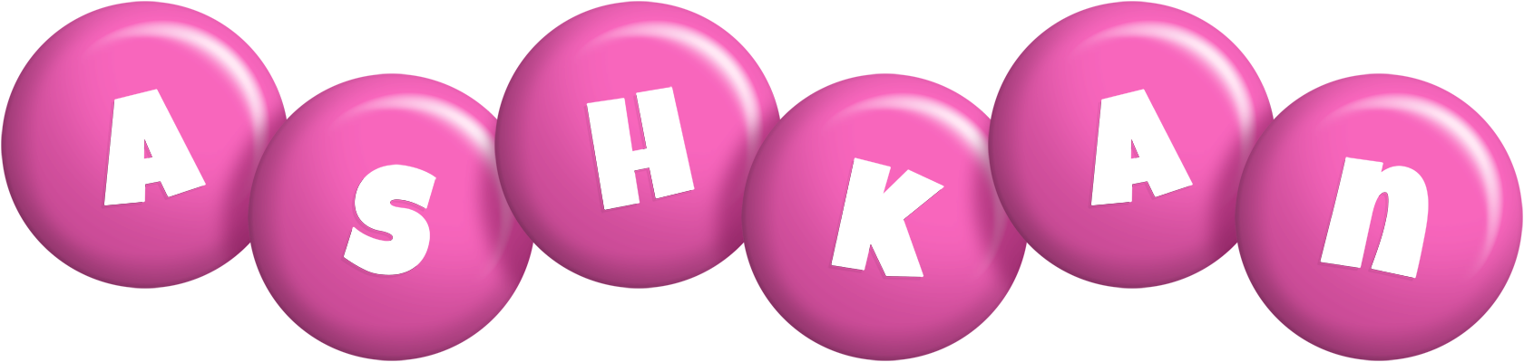 Ashkan candy-pink logo