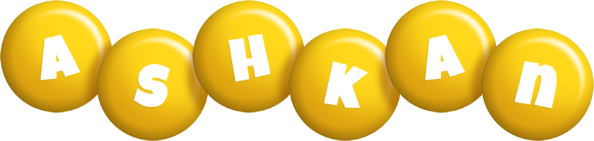 Ashkan candy-yellow logo