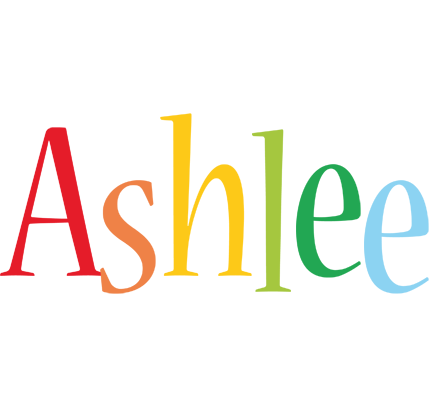 Ashlee birthday logo