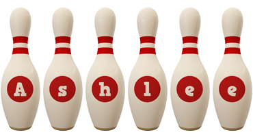 Ashlee bowling-pin logo