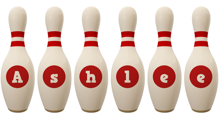 Ashlee bowling-pin logo